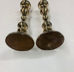 Sterling Silver Pair of Column Candlesticks