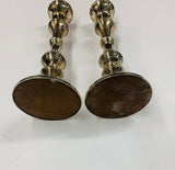 Sterling Silver Pair of Column Candlesticks