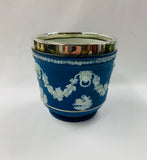 Wedgwood dark blue planter