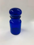 Cobalt blue glass storage container