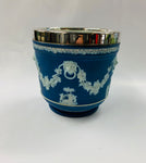 Wedgwood dark blue planter