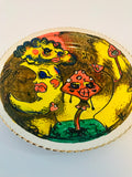 Bespoke Handpainted Plate “Mindy Mushroom and Friends”