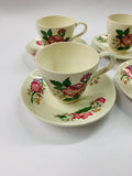 Set 4 Demitasse Wedgwood cups and saucers