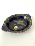 Golden Moon Flying Stalk Gold Embossed Dish