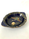 Golden Moon Flying Stalk Gold Embossed Dish