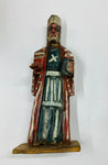 Early wooden folk art religious figure