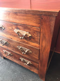 Solid Teak Industrial Chest of Drawers