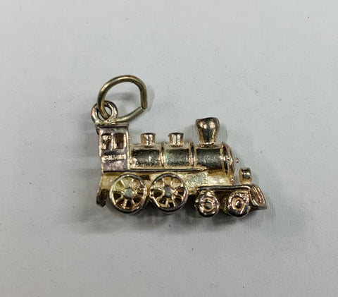 Silver Train Charm
