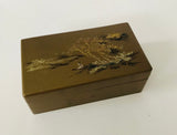 Oriental Hard Plastic Hand Painted Golden Box