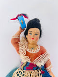 Traditional Napoli Made Doll with Handmade Cloths