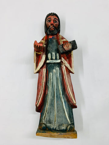 Folk Art wooden religious figure