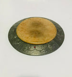 Art Nouveau Pewter and wood bread board
