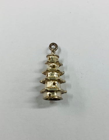 Silver Tower Charm