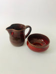 Tairua Red Pottery Milk and Sugar