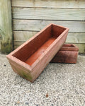 Heavy Set of Terracotta colour concrete Troughs (Pick Up In Store Only)