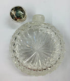 Sterling Silver topped crystal flask