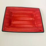 Temuka Square Red and Green Platter