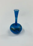 Art Nouveau small blue glass vase