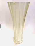 Tulip Style Glass Vase White Frosted Panels