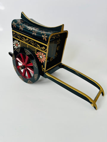 Wooden Small Hand Painted Oriental Carriage