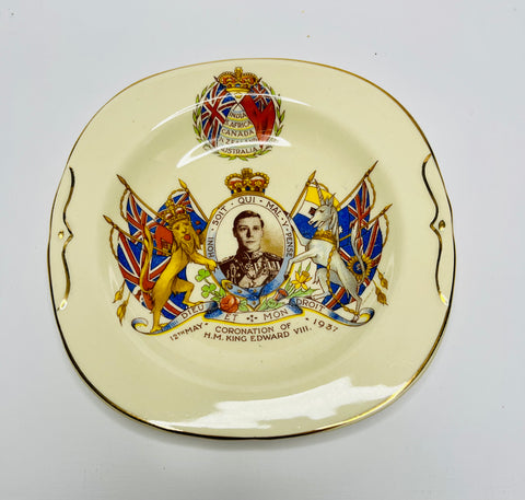 Empire Ware Plate of Coronation of HM King Edward VIII