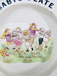 Carlton Ware Baby Plate "A Ring a Ring O'Roses