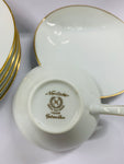 Noritake Golden Rose set of 4 cup saucer and plates