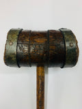 Antique heavy duty wooden mallet