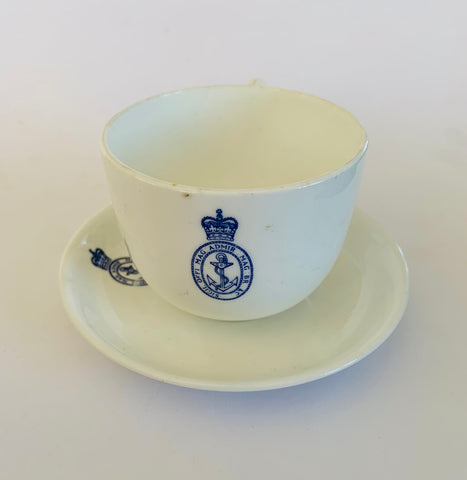 Royal Navy Sigil Offi MAG Admir Cup and Saucer