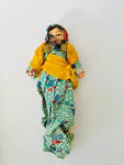 Arabic Hand Made Cloth Doll with Yellow Sash