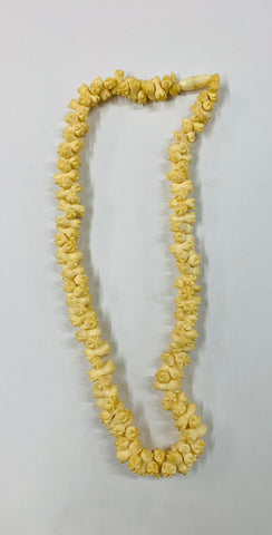 Vintage ornate bone necklace