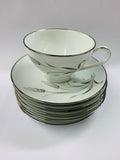 Noritake Prosperity set of 6 Cups and Saucers