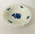 Royal Cophenhagen White Bowl with Blue Handpainted Flowers