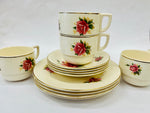 Vogue Tableware Set of Four Trios by H.Anysley and Co