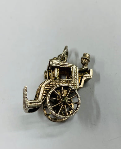 Silver Carriage Charm