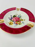 Limoges Floral Ashtray