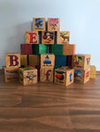 Vintage Wooden Block Set