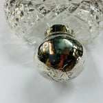 Sterling Silver topped crystal flask