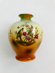 Porcelain Bud Vase with Flowers and Birds