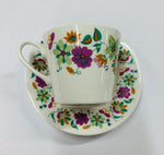 Queen Anne Retro Cup and Saucer