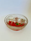 Glass Rose Set of Mixing Bowls