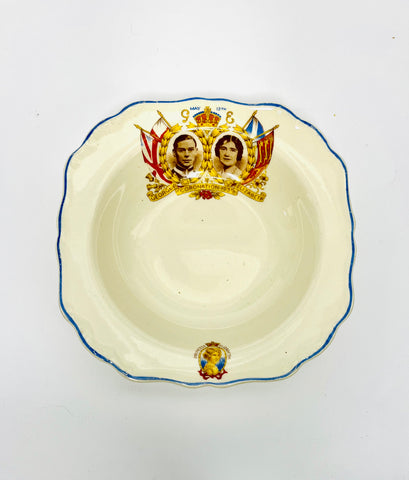 Meakin Breakfast Bowl of the Coronation of King George VI and Queen Elizabeth