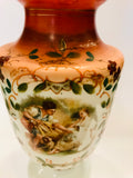 Large White and Orange Victorian China
