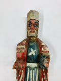 Early wooden folk art religious figure