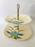 Two Tiered Hand Painted Cake Stand