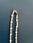 Mid Length Retro Necklace with Twisted and Round Beads