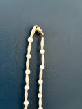 Mid Length Retro Necklace with Twisted and Round Beads