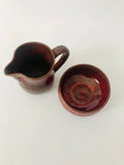 Tairua Red Pottery Milk and Sugar
