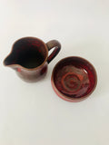 Tairua Red Pottery Milk and Sugar