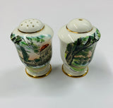 Vintage Avon River Christchurch salt and pepper shakers